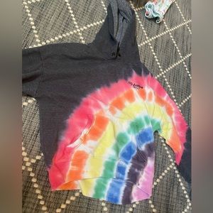 Rainbow and black sweatshirt
